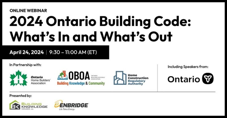 Ontario Building Code: What’s In and What’s Out – BILDgta